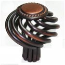 25 Olympia Cabinet Birdcage Knob Oil Rubbed Bronze 1-1/2" Diameter 1204