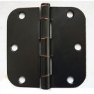 24 Oil Rubbed Bronze Door Hinge 3.5X3.5" With 5/8" Radius Corners