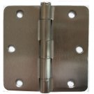 24 Satin Nickel Door Hinge 3.5X3.5" With 1/4" Radius Corners