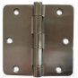 24 Satin Nickel Door Hinge 3.5X3.5" With 1/4" Radius Corners