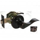 Dark OIl Rubbed Bronze Bath& Bed Room Reversible Lever Lock Door Lock