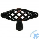 Lot of 25 Cabinet Knob Birdcage Knob Oil Rubbed Bronze 2-3/8" Overall Length 1243