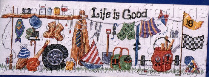 HANDYMAN HOBBY SPORTS COLD BREW CARS FISHING CROSS STITCH KIT GOLF SKIS BOWLING