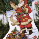 WOODLAND SANTA CHRISTMAS LIST CROSS STITCH STOCKING KIT