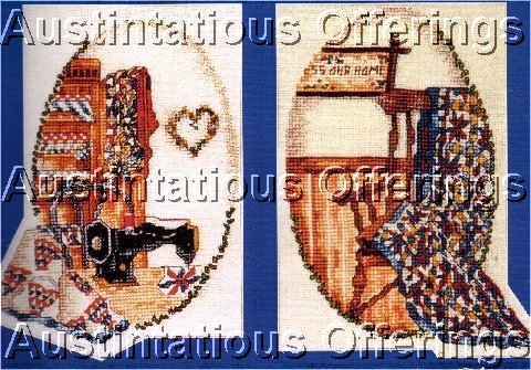 SEWING ROOM CROSS STITCH KIT QUILTS VINTAGE MACHINE
