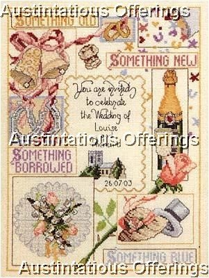 RARE CRAFT COLLECTION WEDDING INVITATION SAMPLER CROSS STITCH KIT TRADITIONS