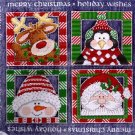 HOLIDAY WISHES DOOR GREETING CROSS STITCH KIT FELT BANNER