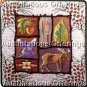 RARE RUSTIC MOOSE NEEDLEPOINT PILLOW KIT PINE CONE ACORN FOLK ART
