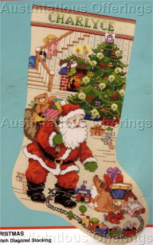 RARE GILLUM CROSS STITCH CHRISTMAS STOCKING KIT CHRISTMAS BEST