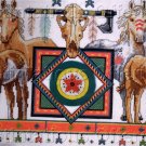 NATIVE  AMERICAN HORSES CROSS STITCH KIT PAINTED PONIES