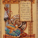 RARE ROSSI SOUTHWEST NATIVE AMERICAN CROSS STITCH KIT TWO MOONS