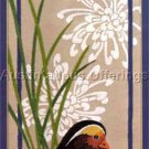 Nancy Rossi Asian Inspired Crewel Embroidery Kit Colorful Mandarin Duck