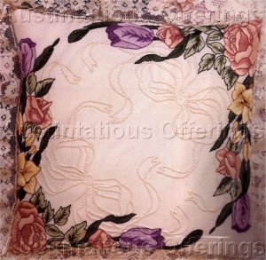 Elegant Spring Floral Candlewicking & Crewel Embroidery Kit Tulips Lilies & Roses