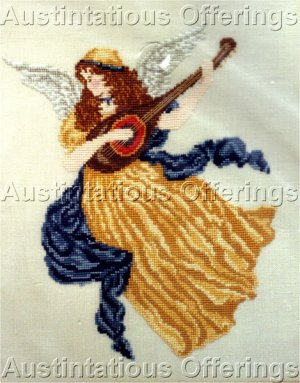 Renaissance Herald Angel Counted Cross Stitch Kit Lute