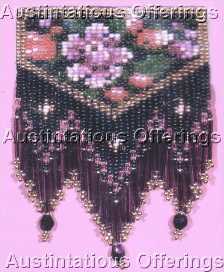 Rare Benson Needle Weaving Beaded Brooch Kit Victorian Throat Pin
