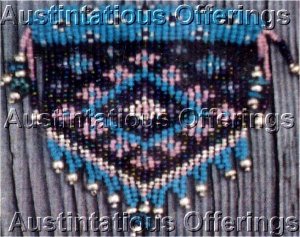 Rare Benson Needle Weaving  Beaded Brooch Kit Southwestern Style Turquoise