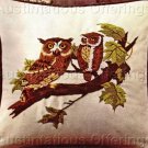 Owl Pair Crewel Embroidery Kit Birds of Prey Screech Owls For Beginning or Experienced Stitcher