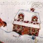 Rare Nancy King Folk Art  Crewel Embroidery Tree Skirt Kit Christmas Village