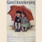 RARE JESSIE WILLCOX SMITH CREWEL EMBROIDERY KIT MAG  COVER REPRODUCTION GOOD HOUSEKEEPING APRIL 1926