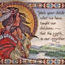 Himsworth Native American Woman & Child Cross Stitch Kit Respect Earth Mother