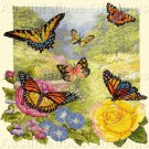 Exquisite Butterflies in Summer Garden Counted Cross Stitch Kit  Heirloom