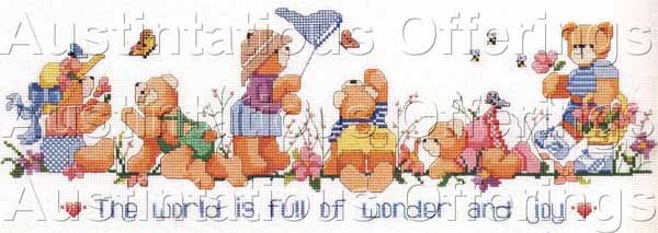 teddy bear cross stitch kits