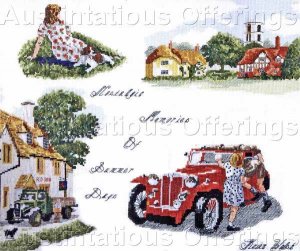 Summer Memories Counted Cross Stitch Kit Nostalgic Days Gone By