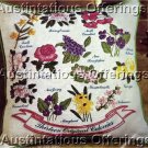 Colonial Sampler State Flowers Crewel Embroidery Kit For Beginning or Experienced Stitcher