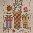 GARDEN CHARM FLORAL COUNTED CROSS STITCH HANGER KIT