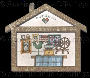 Country Village Vintage Shop Counted Cross Stitch Kit  Antiques Store