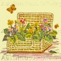 Rare Gosz Spring Flower Basket Crewel Embroidery Kit Charming Victorian Postcard Style