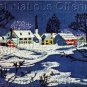 Folk Art Farm Village Crewel Embroidery  Kit Snowy Countryscape Beginning or Experienced Stitcher