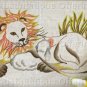 Rare King Peaceable Kingdom Crewel Embroidery Kit Lion Sleeping Lamb Williams