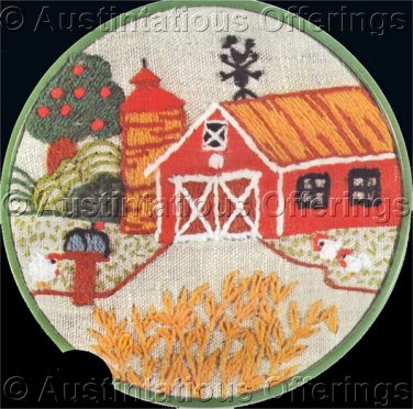 Country HomeStead Crewel Embroidery Kit