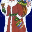 Rare Odrzywolek Christmas Doll Counted Cross Stitch Kit Santa with Toys