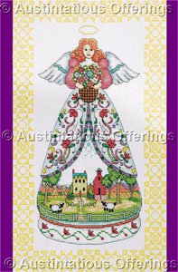 Jim Shore Angels of the Season Cross Stitch Kit Country Summer