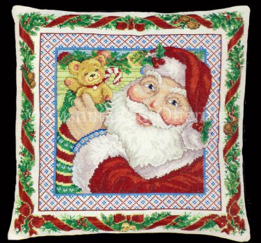 Rare Brackenbury Artwork Santa Claus and Toys Needlepoint