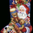 Rare Brackenbury Artwork Santa Claus and Toys Needlepoint Christmas Stocking Kit