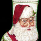 Rare Patti Gay Santa Claus Portrait Cross Stitch Stocking Kit