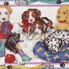 Playful Puppies Cross Stitch Kit Dalmatian Dog, Terrior, Spaniel and More