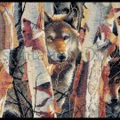 Rare Bogle Wildlife Artwork Repro Cross Stitch Kit Wolf Guardians of the Birchwood Forest
