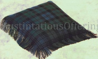 SCOTTISH CLAN LUXURIOUS WORSTED WOOLS COUNTED NEEDLEPOINT PILLOW KIT FAMILY BLACK WATCH TARTAN
