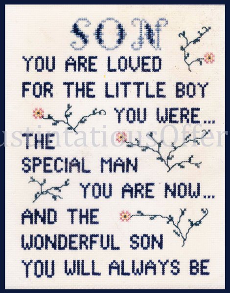 Rare Patty Ann Beloved Son Sampler Cross stitch Kit You Are Loved