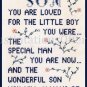 Rare Patty Ann  Beloved Son Sampler Cross stitch Kit You Are Loved