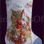 Sarnat Art Repro Olde Time Santa Cross Stitch Stocking Kit Father Christmas Woodland Pere Noel