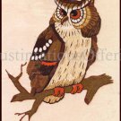 Rare Eva Keeler Bird Of Prey Crewel Embroidery Kit Horned Owl