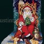 Rare Griffith Father Christmas Cross Stitch Stocking Kit Santa Claus with Woodland Friends