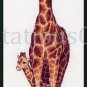 Rare Henderson Wildlife Art Reproduction  Counted Cross stitch Kit Mother Giraffe Calf