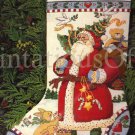 Rare Susan Winget Folkart Woodland Santa Claus Cross Stitch Kit Country Animal Friends