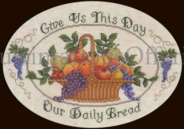 Rare LeClair Inspirational Prayer Cross Stitch Kit Williams Daily Bread Gratitude